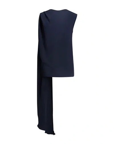 Gianluca Capannolo Woman Top Midnight Blue Size 8 Silk