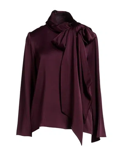 Gianluca Capannolo Woman Top Plum Size 4 Triacetate, Polyester In Purple