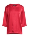 Gianluca Capannolo Woman Blouse Red Size 8 Polyester In Red