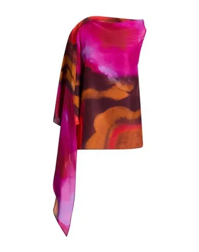 Gianluca Capannolo Woman Top Red Size 6 Silk In Purple