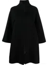 Gianluca Capannolo Wool Blend Oversized Coat In Schwarz