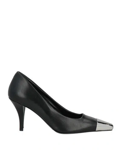 Gianmarco F. Woman Pumps Black Size 8 Leather