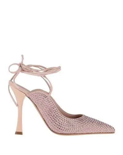 Gianmarco F. Woman Pumps Light Pink Size 6.5 Leather