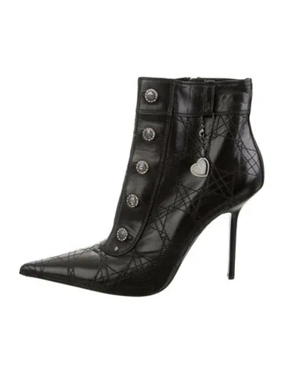 Pre-owned Gianmarco Lorenzi Leather Patterned Boots In Green