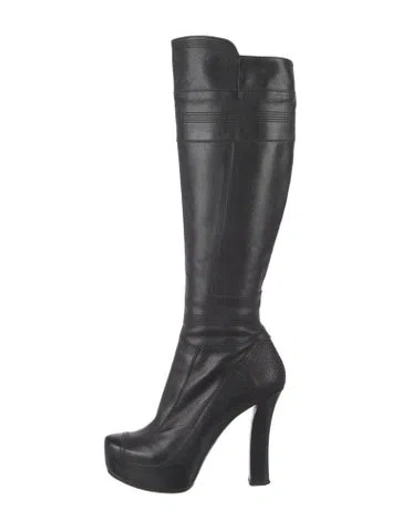 Pre-owned Gianmarco Lorenzi Suede Boots In Black