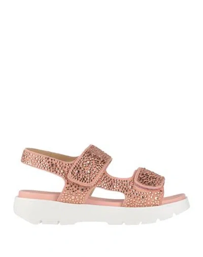 Gianmarco Lorenzi Woman Sandals Pink Size 8 Leather