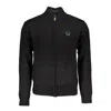 Gianmarco Venturi Black Cotton Sweater In Multi