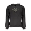 Gianmarco Venturi Black Cotton Sweatshirt In Black