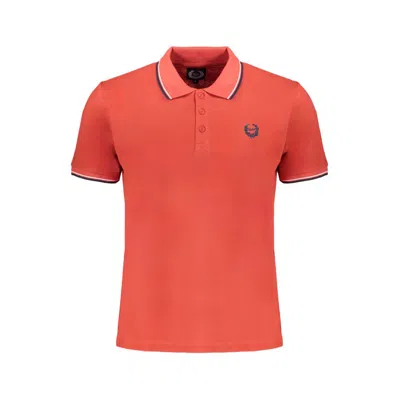 Gianmarco Venturi Red Cotton Polo Shirt In Orange
