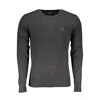 Gianmarco Venturi Gray Viscose Sweater In Black