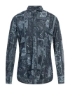 Giannetto Portofino Man Denim Shirt Blue Size 15 ¾ Cotton In Blue