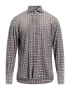 Giannetto Portofino Man Shirt Grey Size 15 ¾ Cotton In Grey