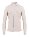 Giannetto Portofino Man Shirt Light Grey Size 15 Viscose In Grey