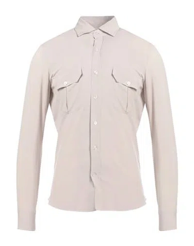 Giannetto Portofino Man Shirt Light Grey Size 15 Viscose