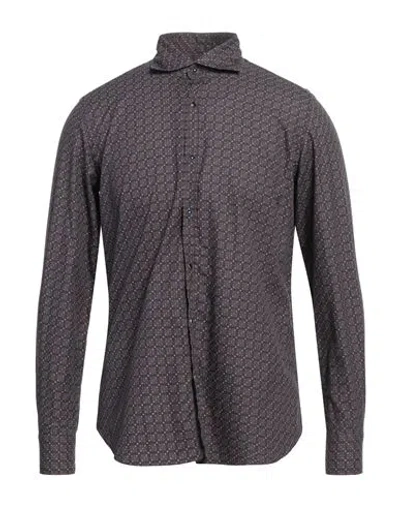 Giannetto Portofino Man Shirt Midnight Blue Size 15 Cotton