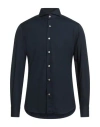 Giannetto Portofino Man Shirt Midnight Blue Size 17 ½ Cotton