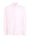 Giannetto Portofino Man Shirt Pink Size 15 ¾ Cotton In Pink
