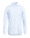 Giannetto Portofino Man Shirt Sky Blue Size 15 Cotton