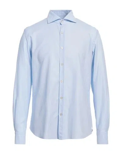 Giannetto Portofino Man Shirt Sky Blue Size 17 ½ Cotton