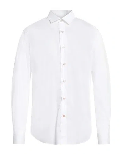 Giannetto Portofino Man Shirt White Size 16 Cotton