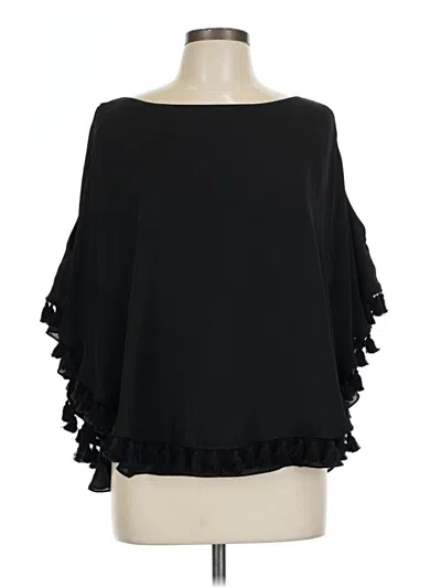 Pre-owned Gianni Bini 3/4 Sleeve Blouse In Black
