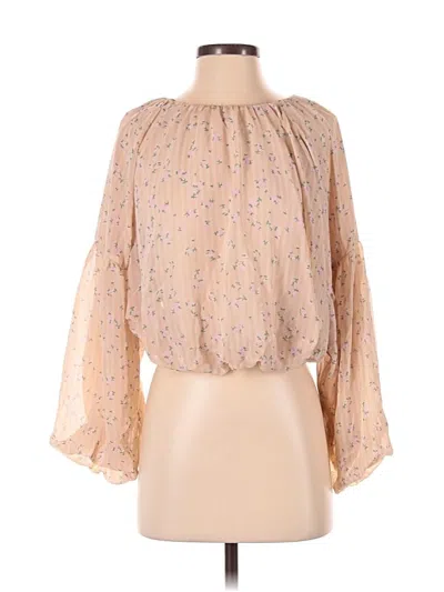 Pre-owned Gianni Bini 3/4 Sleeve Blouse In Ivory