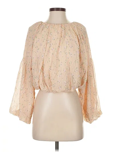 Pre-owned Gianni Bini 3/4 Sleeve Blouse In Orange