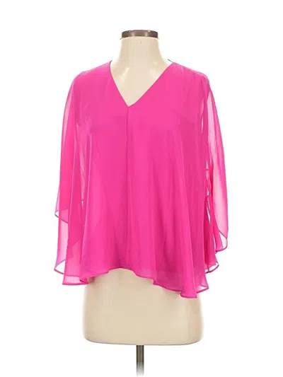 Pre-owned Gianni Bini 3/4 Sleeve Blouse In Pink