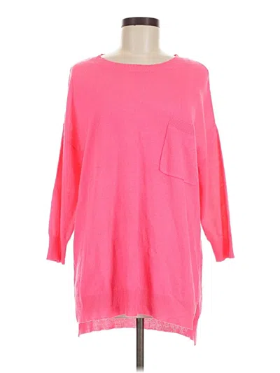 Pre-owned Gianni Bini 3/4 Sleeve T-shirt In Pink