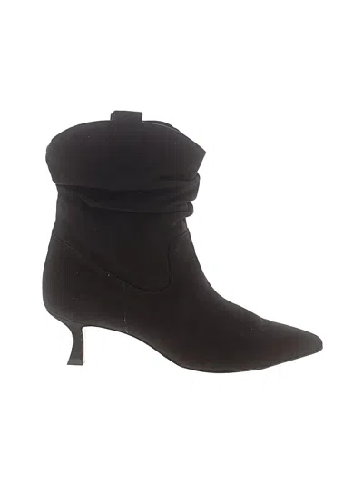 Pre-owned Gianni Bini Ankle Boots In Black