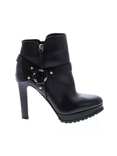 Pre-owned Gianni Bini Ankle Boots In Black