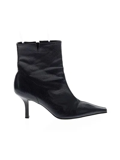 Pre-owned Gianni Bini Ankle Boots In Blue
