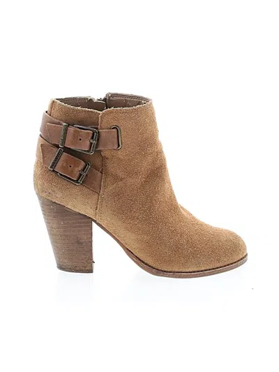 Pre-owned Gianni Bini Ankle Boots In Brown