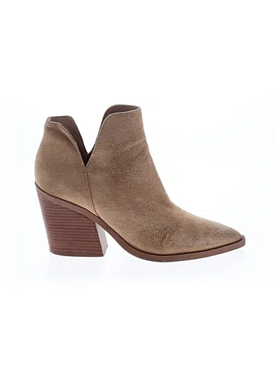 Pre-owned Gianni Bini Ankle Boots In Brown