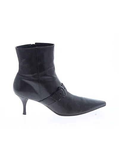 Pre-owned Gianni Bini Ankle Boots In Brown