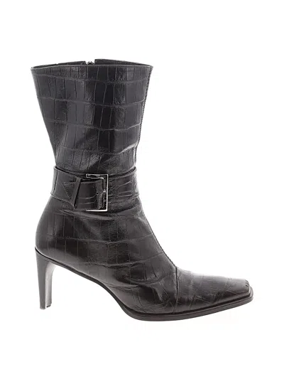 Pre-owned Gianni Bini Ankle Boots In Brown