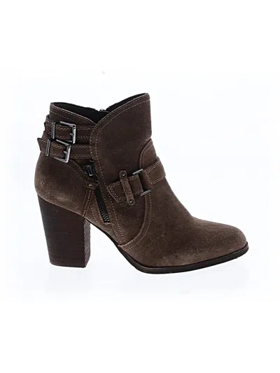 Pre-owned Gianni Bini Ankle Boots In Brown