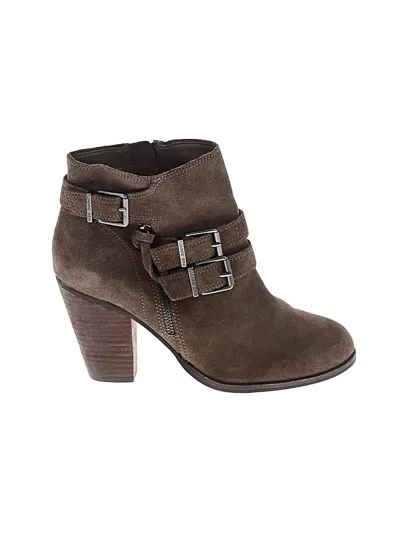Pre-owned Gianni Bini Ankle Boots In Brown