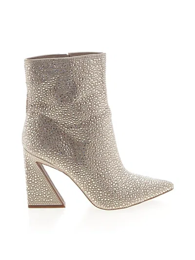 Pre-owned Gianni Bini Ankle Boots In Silver