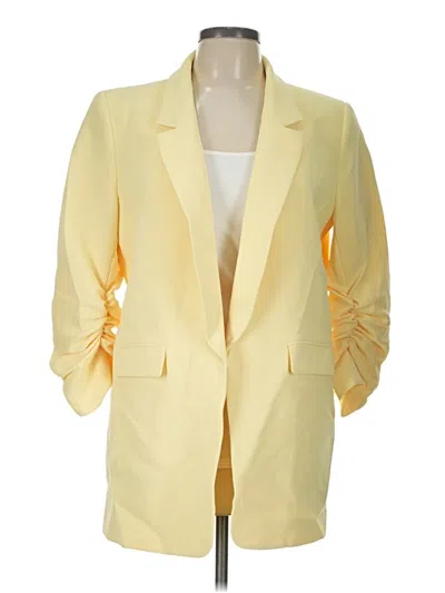 Pre-owned Gianni Bini Blazer Jacket In Yellow