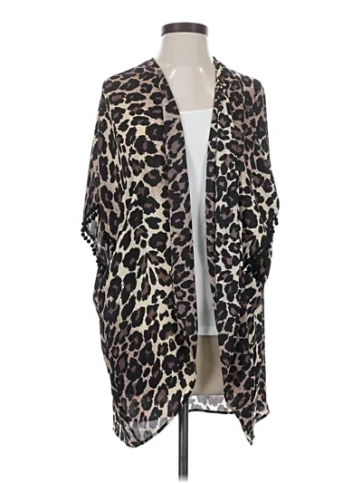 Pre-owned Gianni Bini Cardigan Sweater In Brown