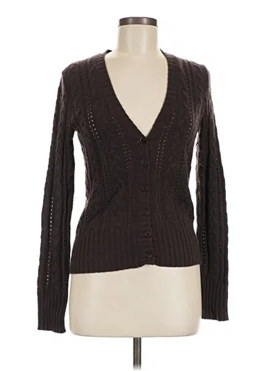 Pre-owned Gianni Bini Cashmere Cardigan Sweater In Brown