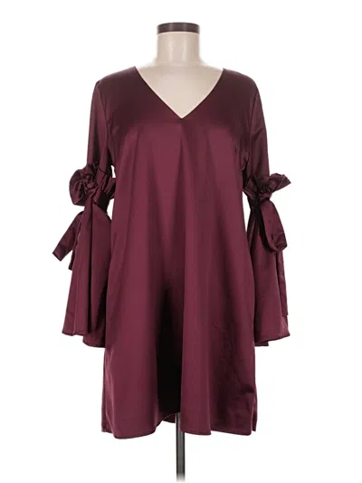 Pre-owned Gianni Bini Casual Dress In Burgundy