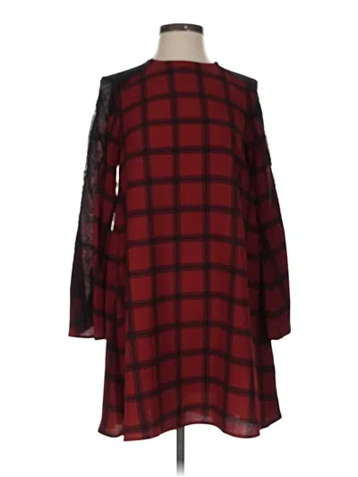 Pre-owned Gianni Bini Casual Dress In Burgundy