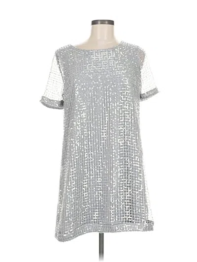 Gianni Bini Casual Dress In Silver
