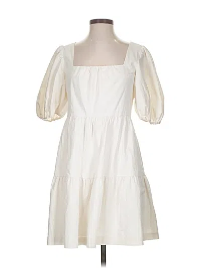 Pre-owned Gianni Bini Casual Dress In White