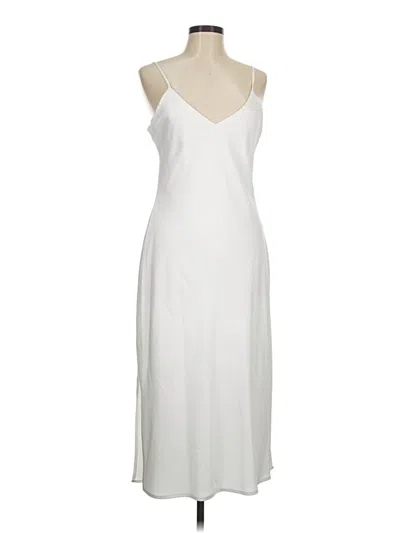 Pre-owned Gianni Bini Casual Dress In White