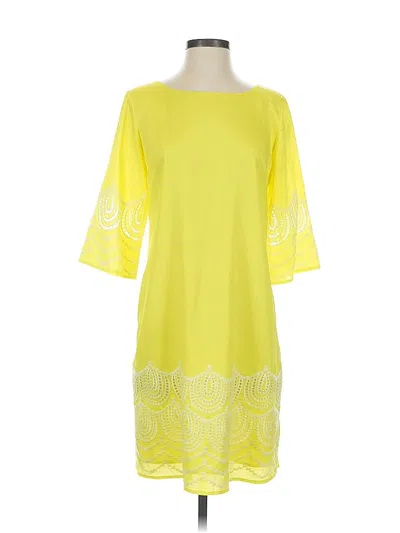 Pre-owned Gianni Bini Casual Dress In Yellow