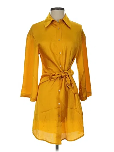Pre-owned Gianni Bini Casual Dress In Yellow