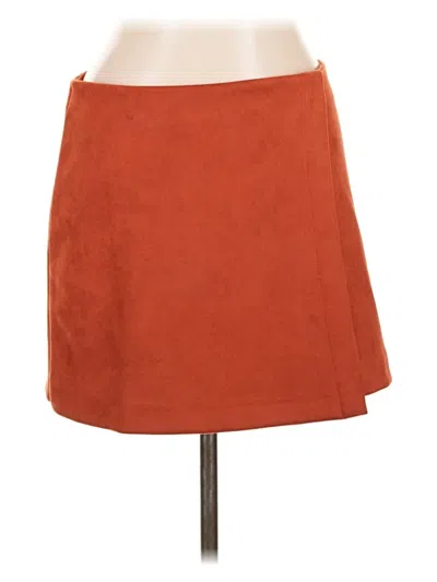 Pre-owned Gianni Bini Casual Skirt In Orange